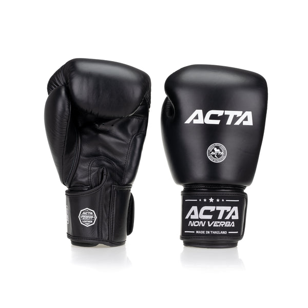 Acta Boxing Gloves Thai Evolution Leather Black