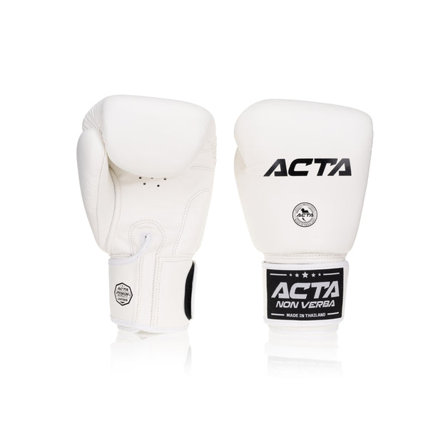 Acta Boxing Gloves Thai Evolution Leather White