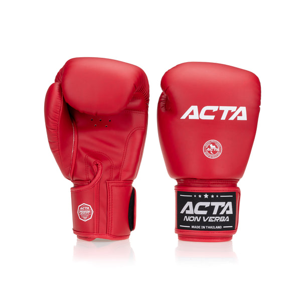 Acta Boxing Gloves Thai Evolution Semi Black Red