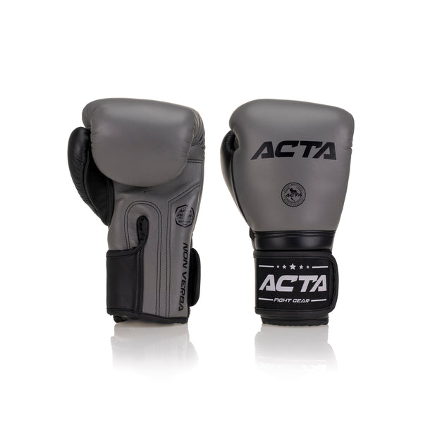 Acta Boxing Gloves Stricker VE Leather Grey - Black