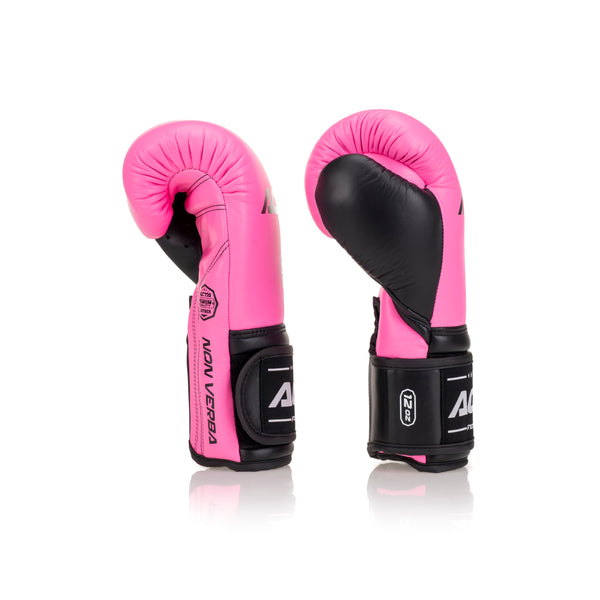 Acta Boxing Gloves Stricker VE Leather Pink - Black