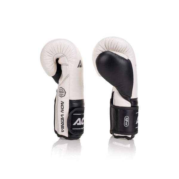 Acta Boxing Gloves Stricker VE Leather White - Black