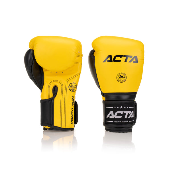 Acta Boxing Gloves Stricker VE Leather Yellow - Black