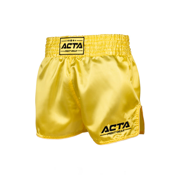 Acta Classic Muay Thai Shorts Yellow