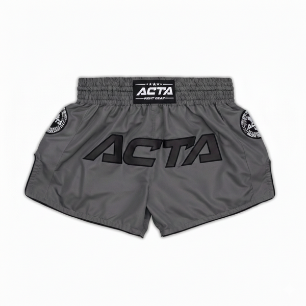 Acta Next-Gen Muay Thai Shorts Micro Grey Dark