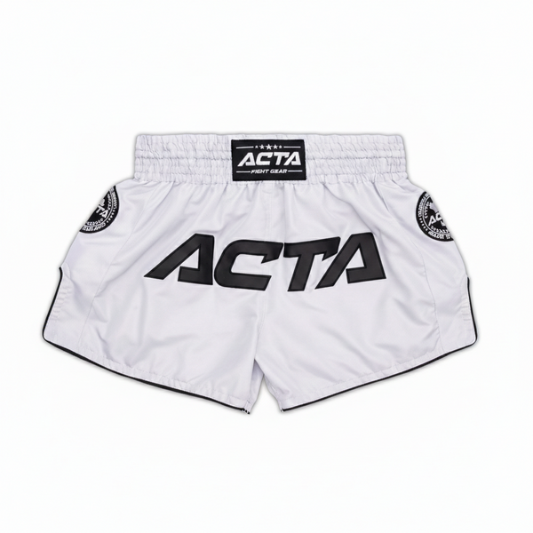 Acta Next-Gen Muay Thai Shorts Micro White