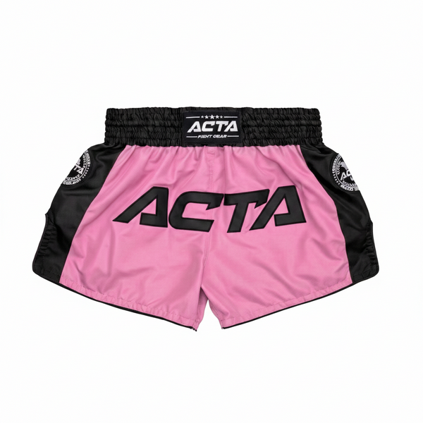 Acta Muay Thai Shorts Striker Micro Black - Pink