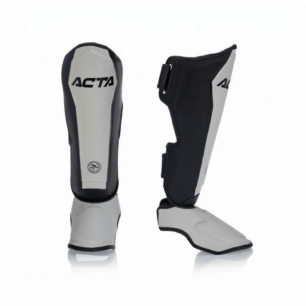 Acta Shin Guards Striker Semi Light Grey